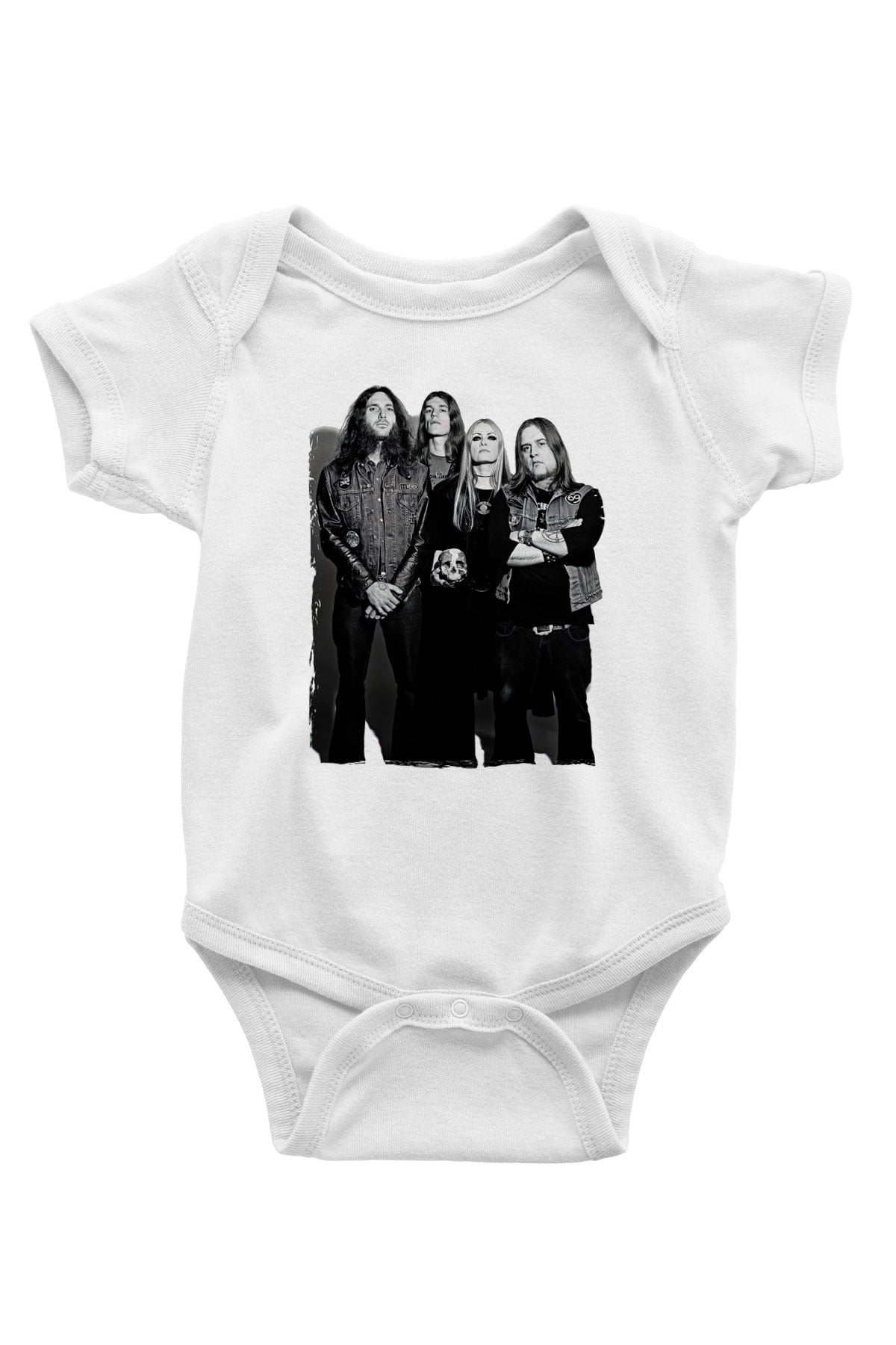 Electric Wizard Baskılı Beyaz Unisex Bebek Body - Zıbın