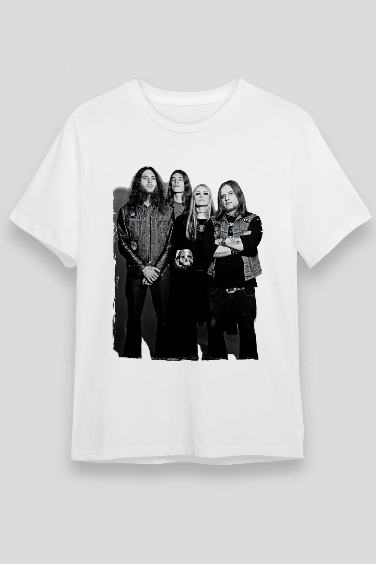 Electric Wizard Baskılı Unisex Beyaz Tişört - Tshirt