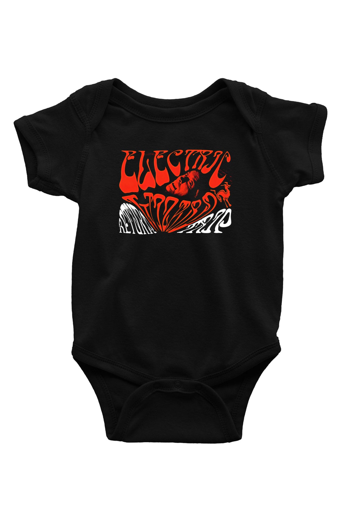 Electric Wizard Baskılı Unisex Siyah Bebek Body - Zıbın