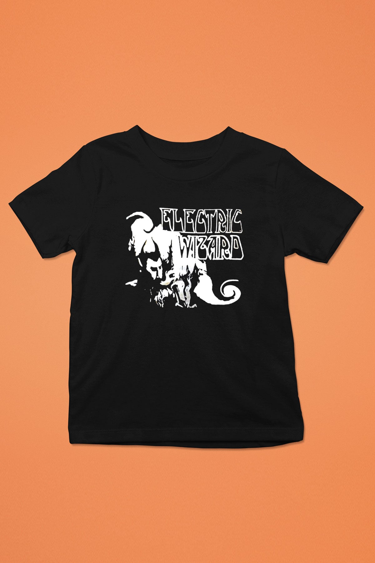 Electric Wizard Baskılı Unisex Siyah Çocuk Tişört - Tshirt