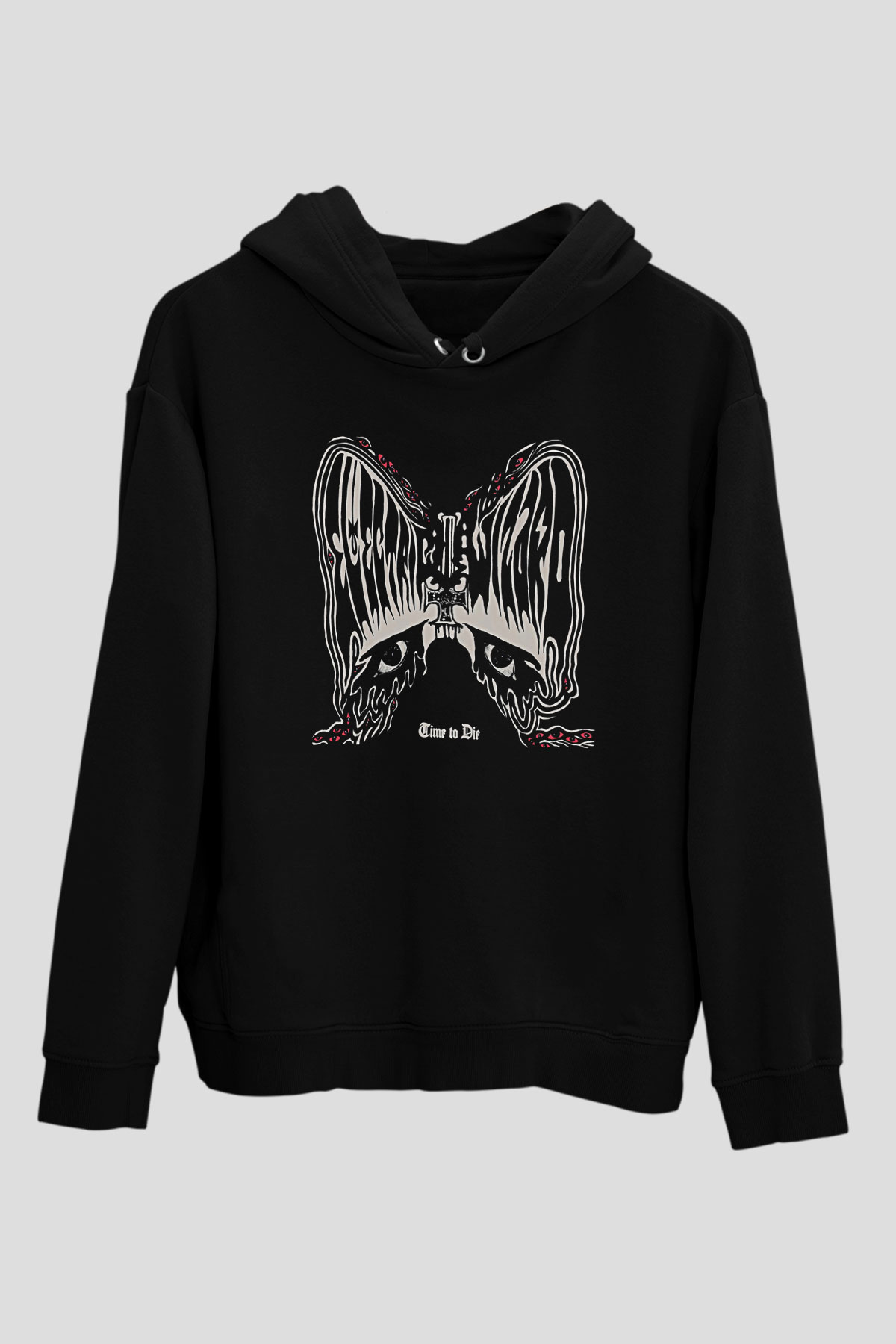 Electric Wizard Baskılı Unisex Siyah Kapüşonlu Sweatshirt