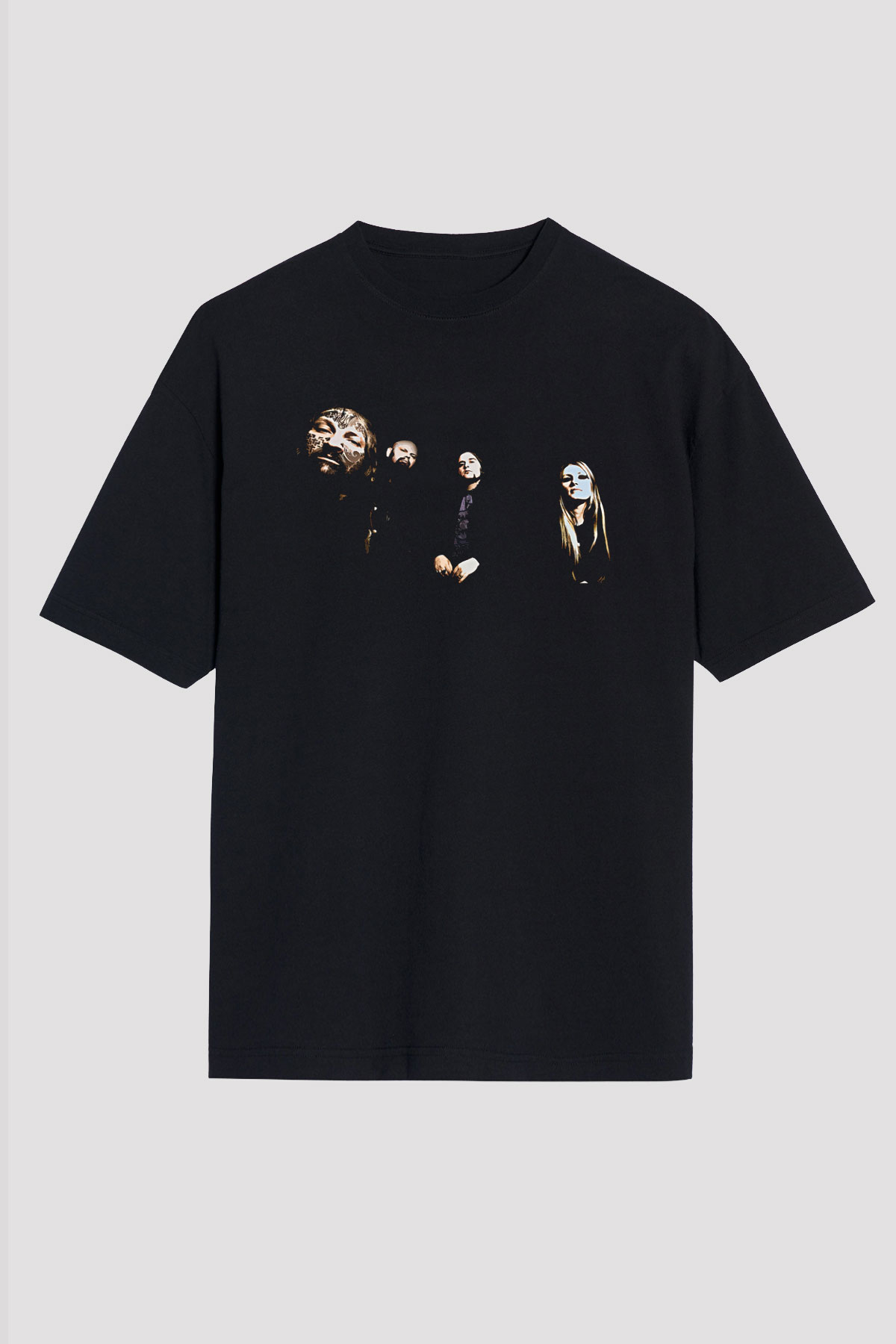 Electric Wizard Baskılı Unisex Siyah Oversize Tişört - Tshirt