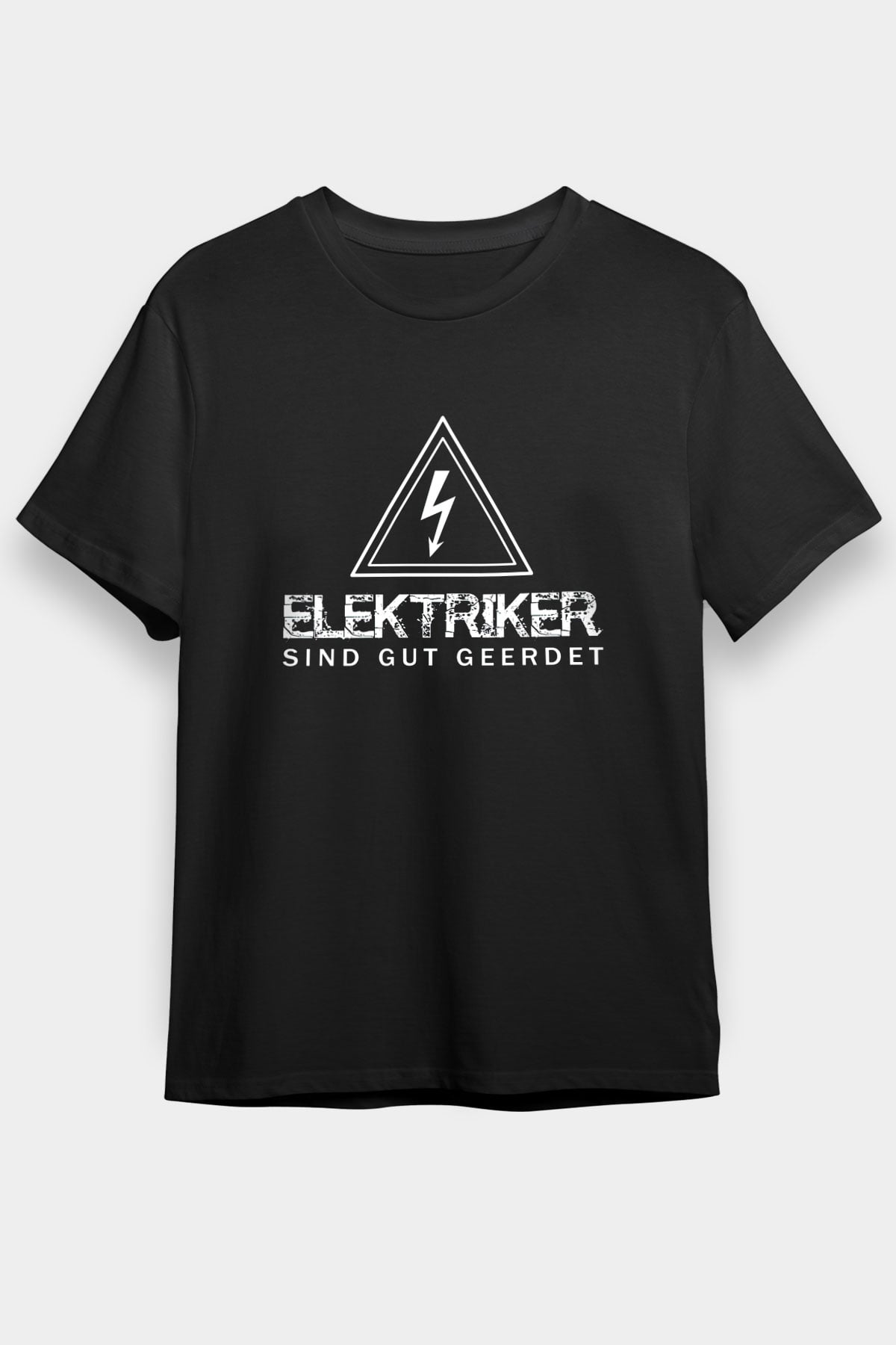 Elektrikçi Siyah Unisex Tişört T-Shirt - TişörtFabrikası