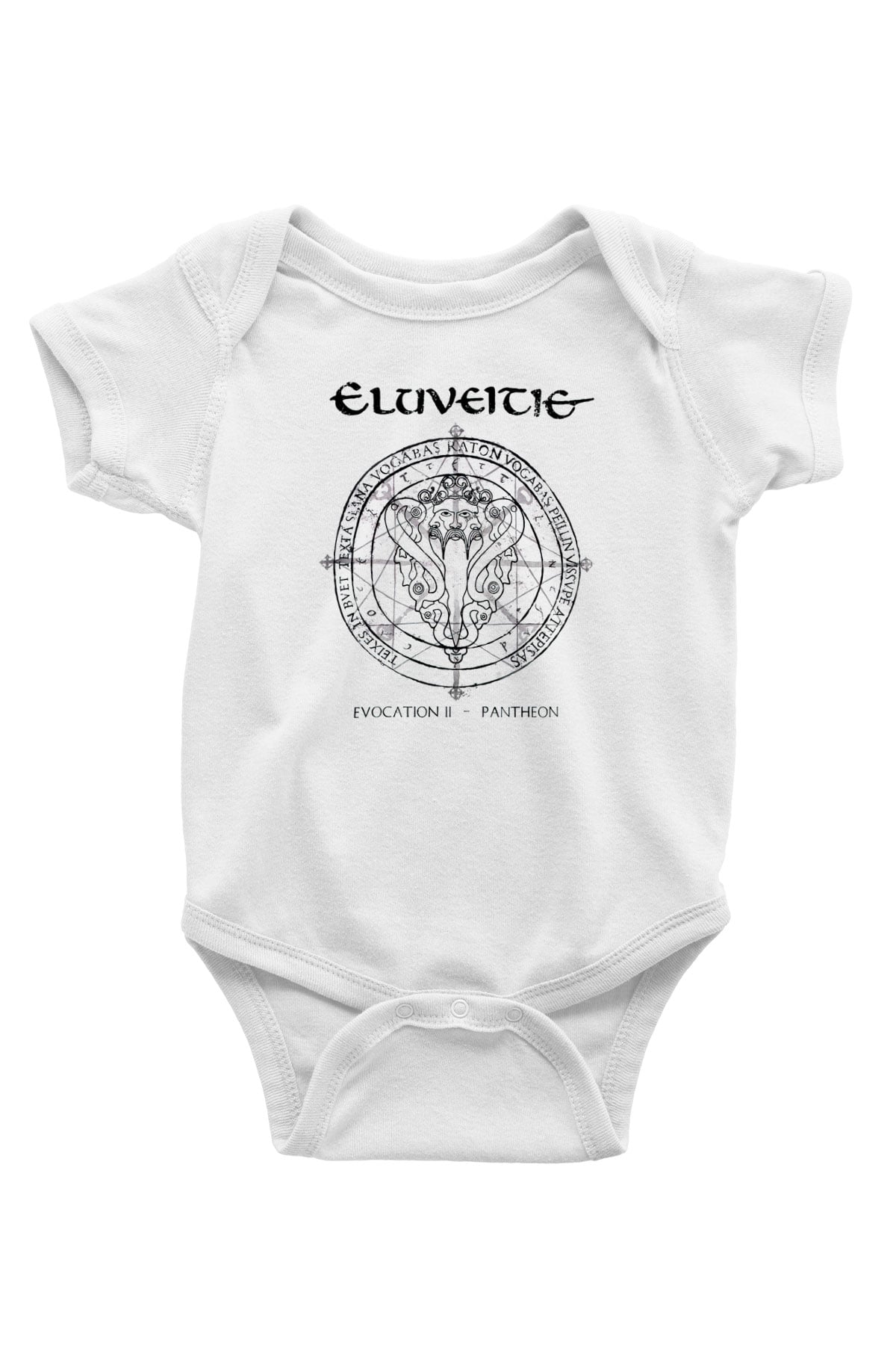 Eluveitie Baskılı Beyaz Unisex Bebek Body - Zıbın