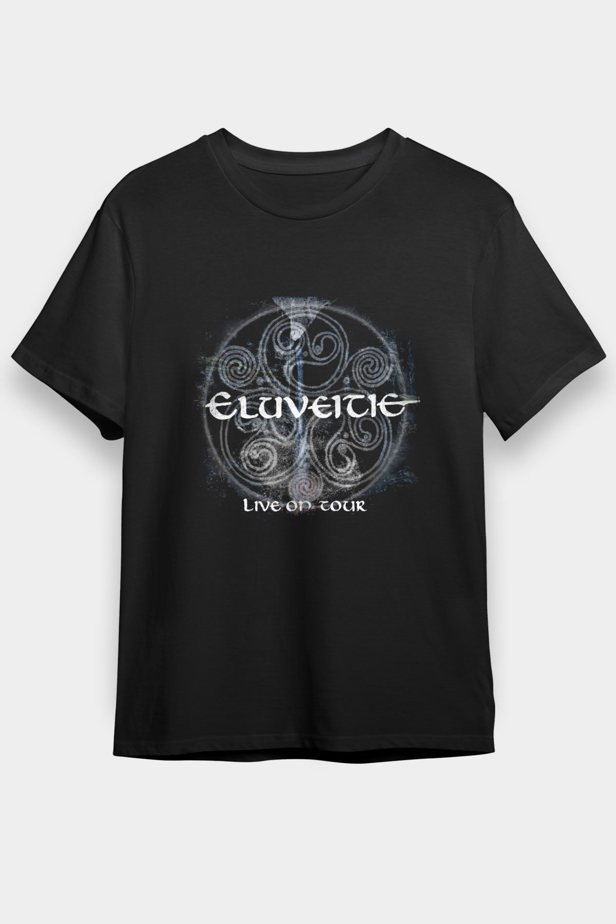 Eluveitie Baskılı Unisex Siyah Tişört