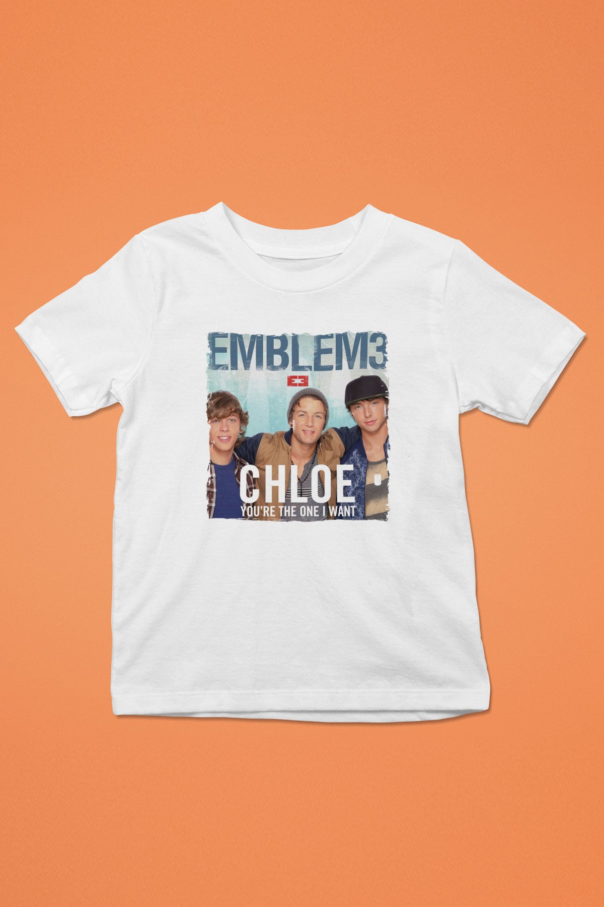Emblem3 Beyaz Unisex Çocuk Tişört