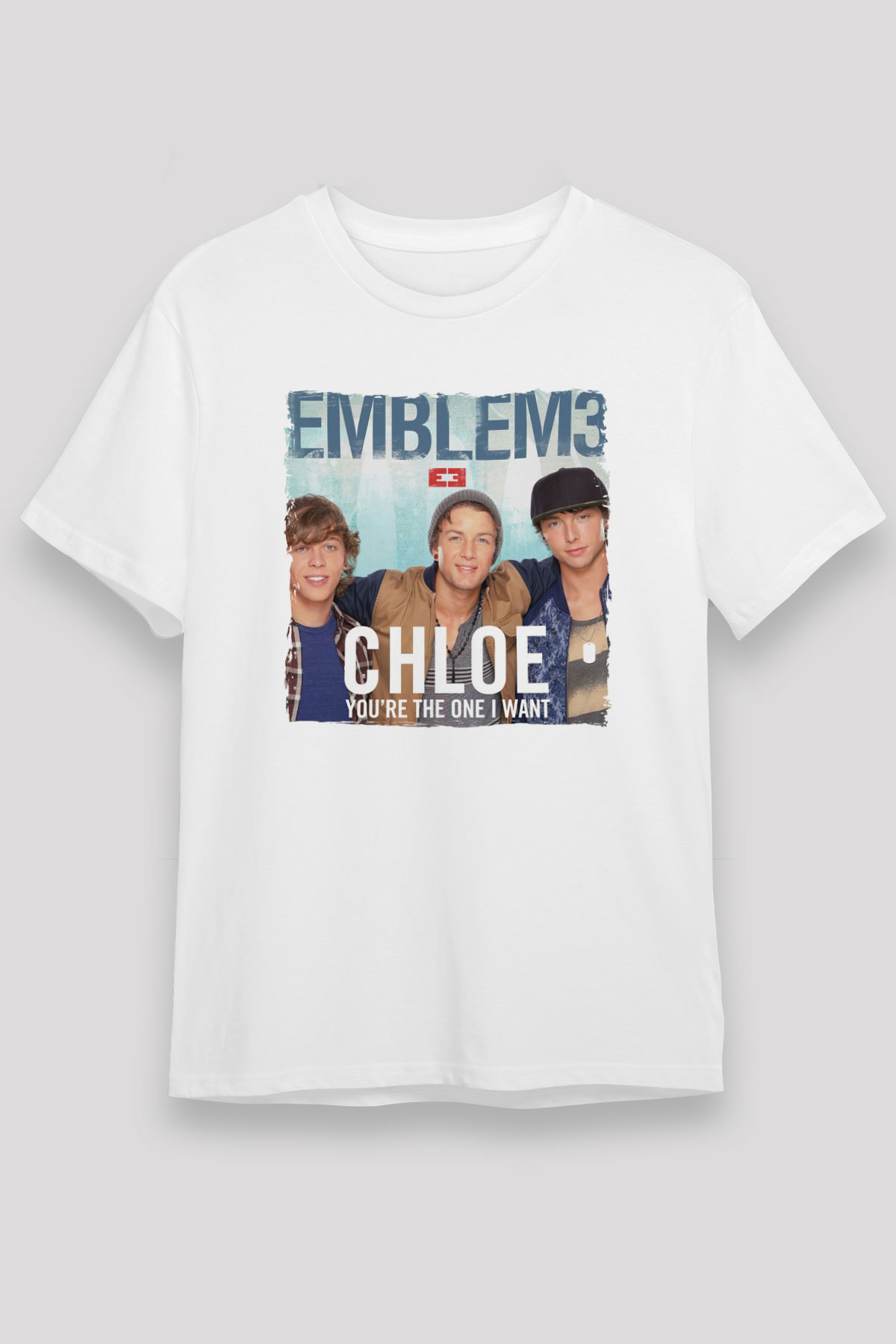Emblem3 Beyaz Unisex Tişört T-Shirt - TişörtFabrikası