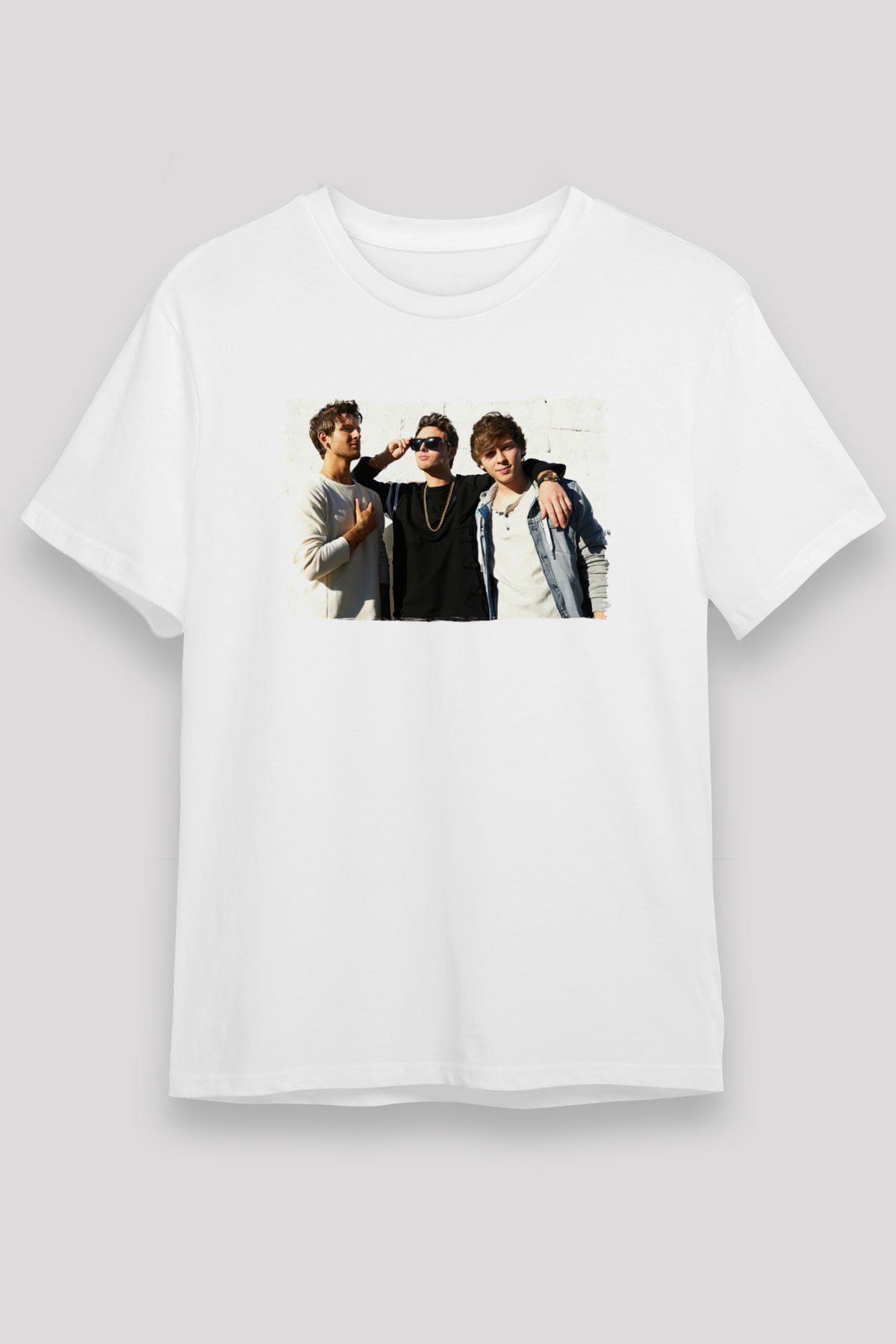 Emblem3 Beyaz Unisex Tişört T-Shirt - TişörtFabrikası