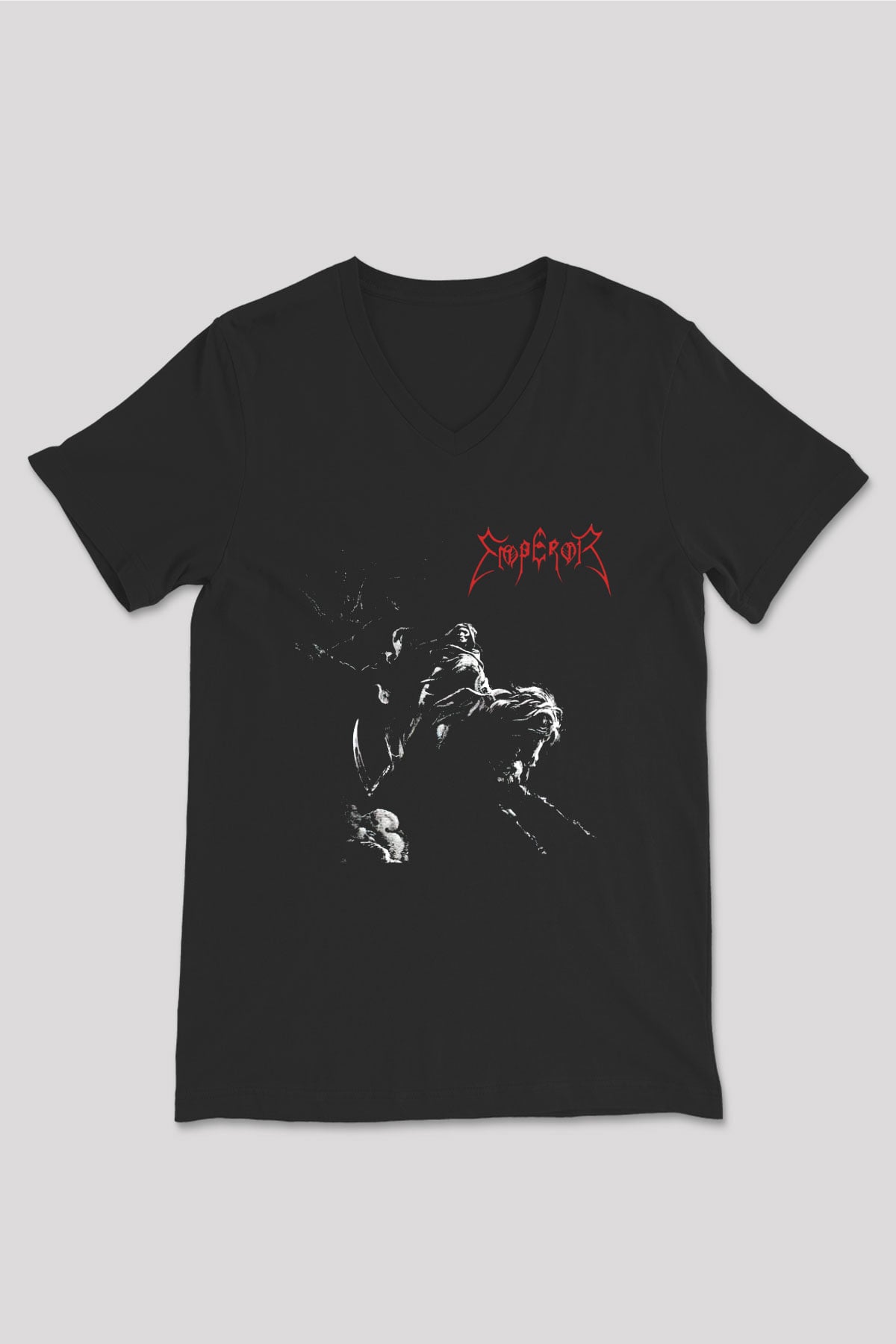 Emblem3 Siyah Unisex V Yaka Tişört T-Shirt