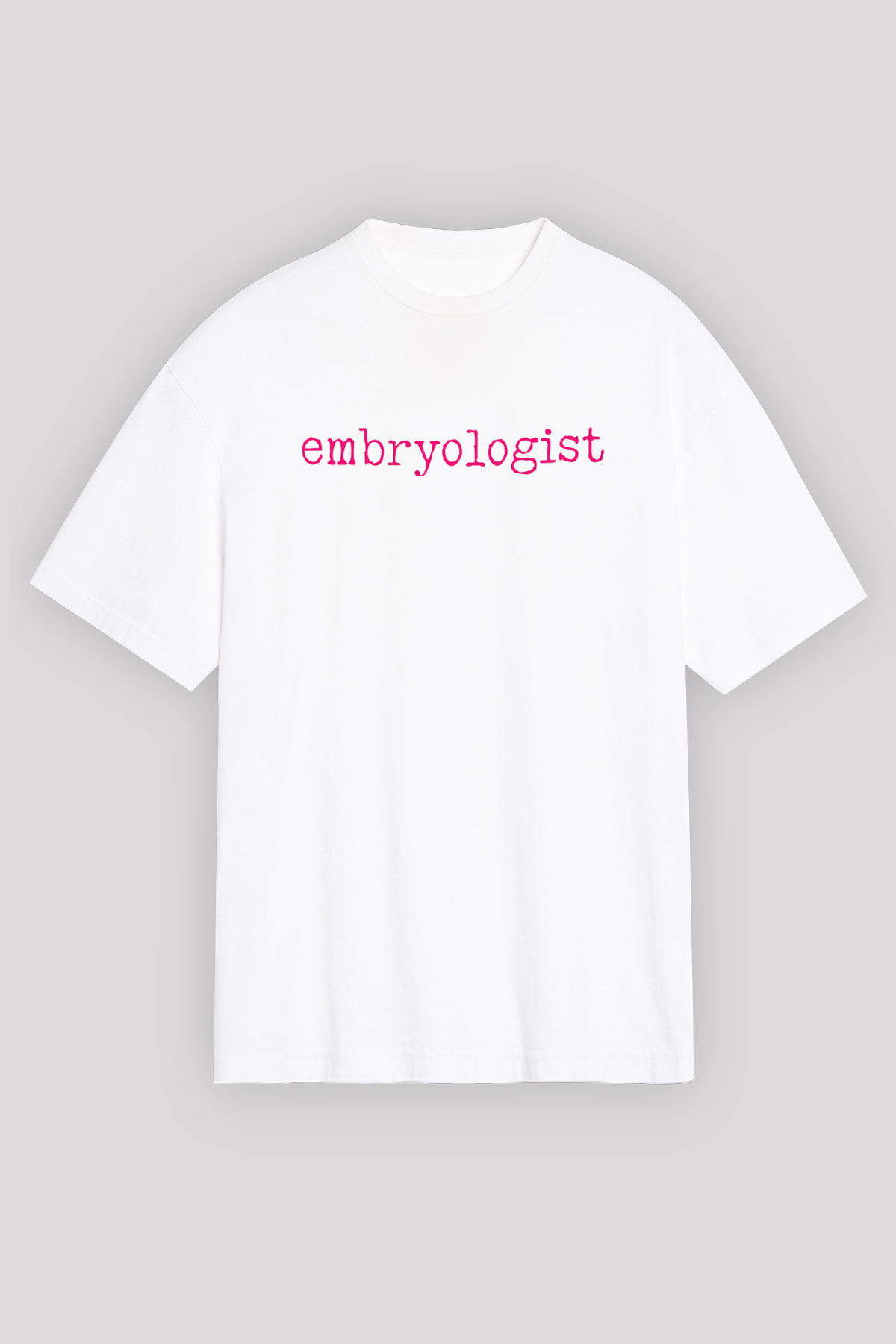 Embriyolog Beyaz Unisex Tişört T-Shirt - TişörtFabrikası