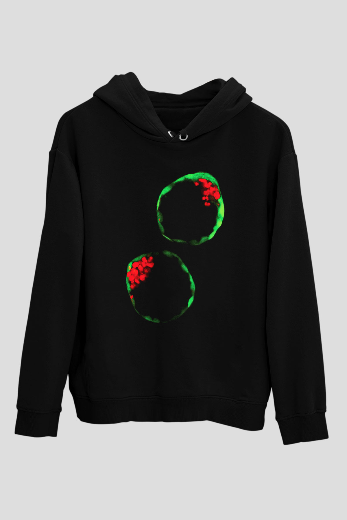 Embriyolog Siyah Unisex Kapşonlu Sweatshirt