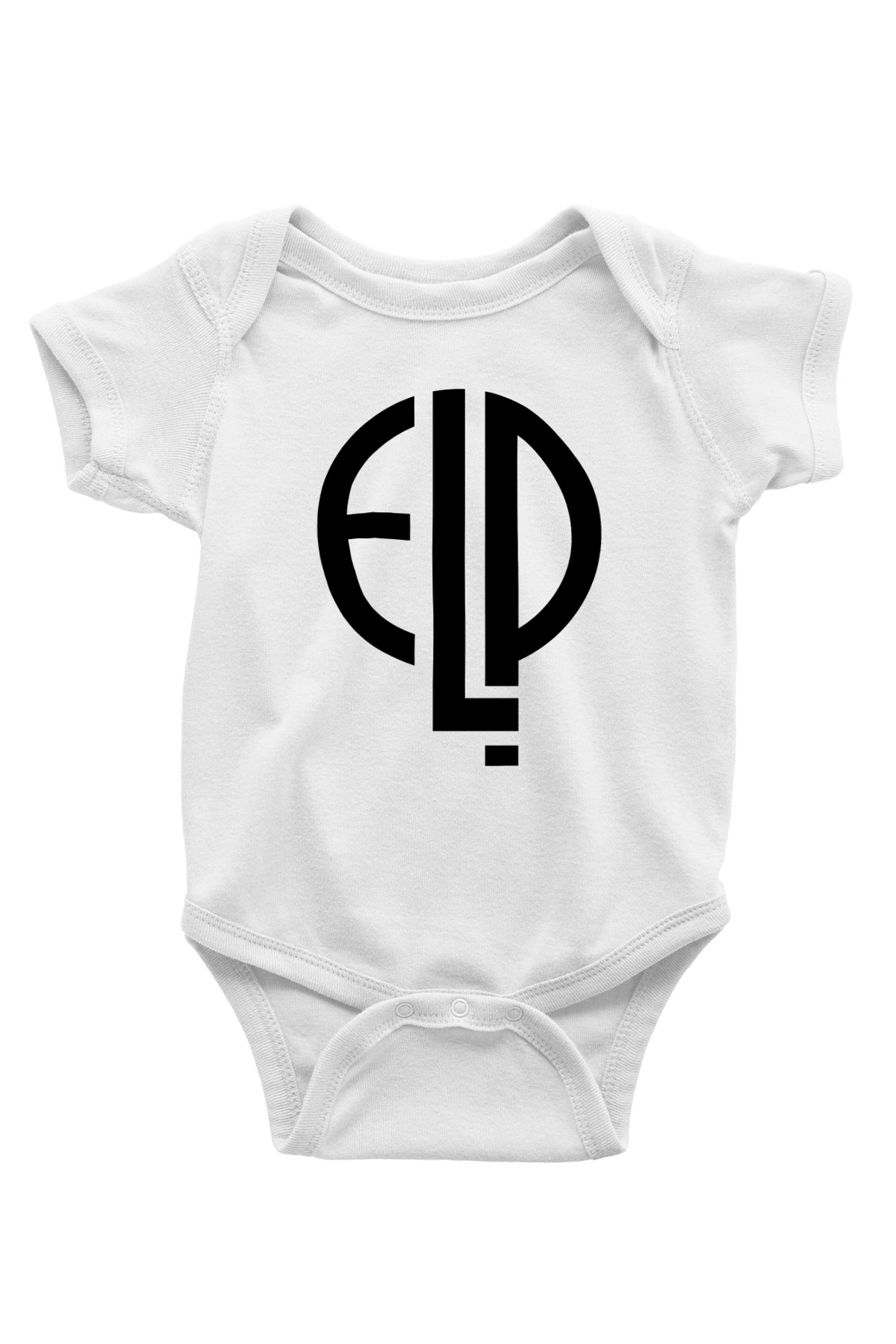 Emerson, Lake and Palmer Baskılı Beyaz Unisex Bebek Body - Zıbın
