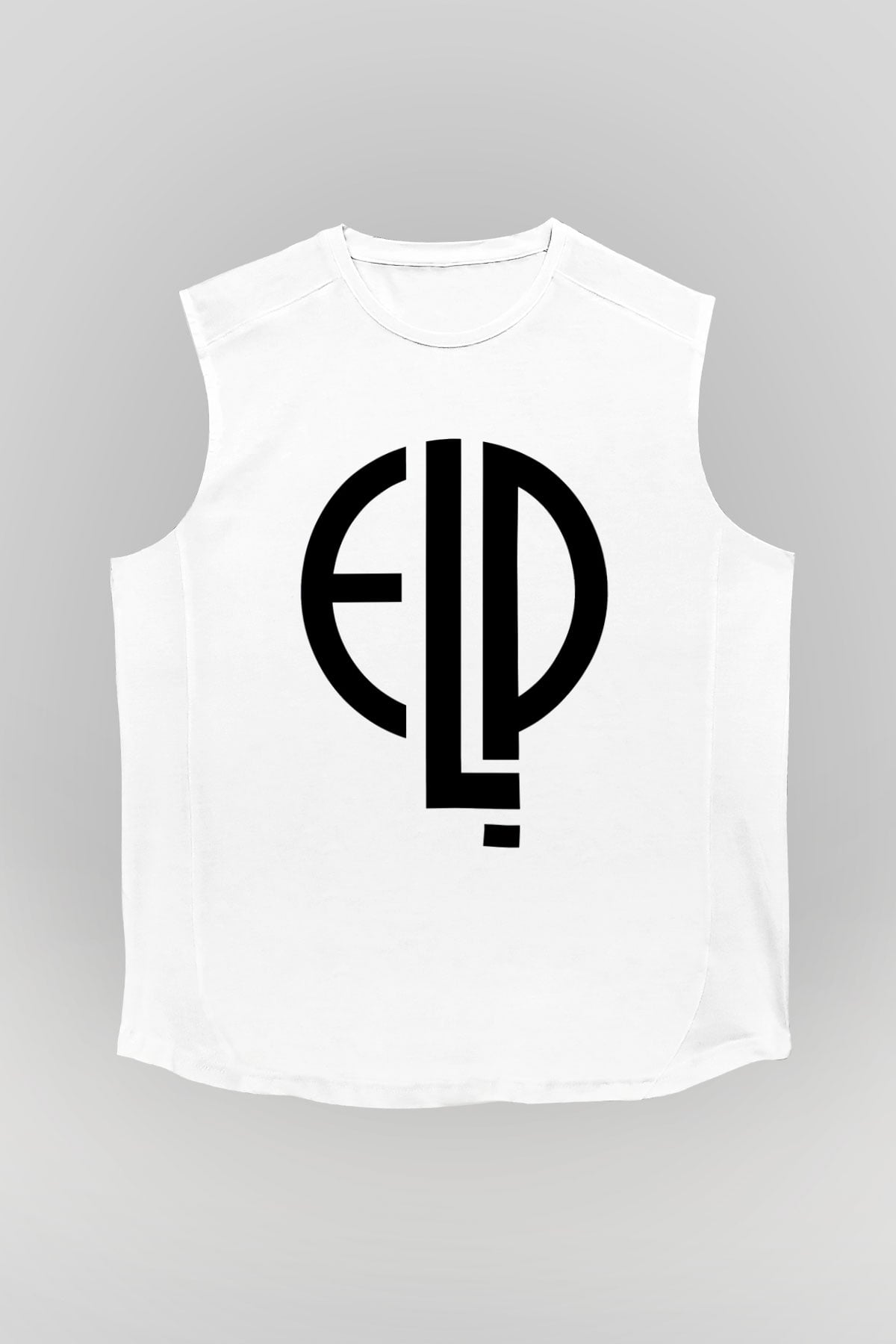 Emerson, Lake and Palmer Beyaz Unisex Kolsuz Tişört