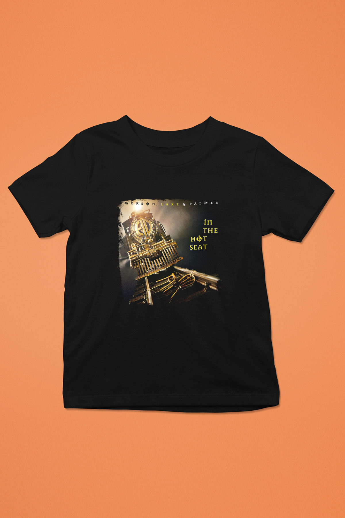 Emerson,Lake and Palmer Baskılı Unisex Siyah Çocuk Tişört