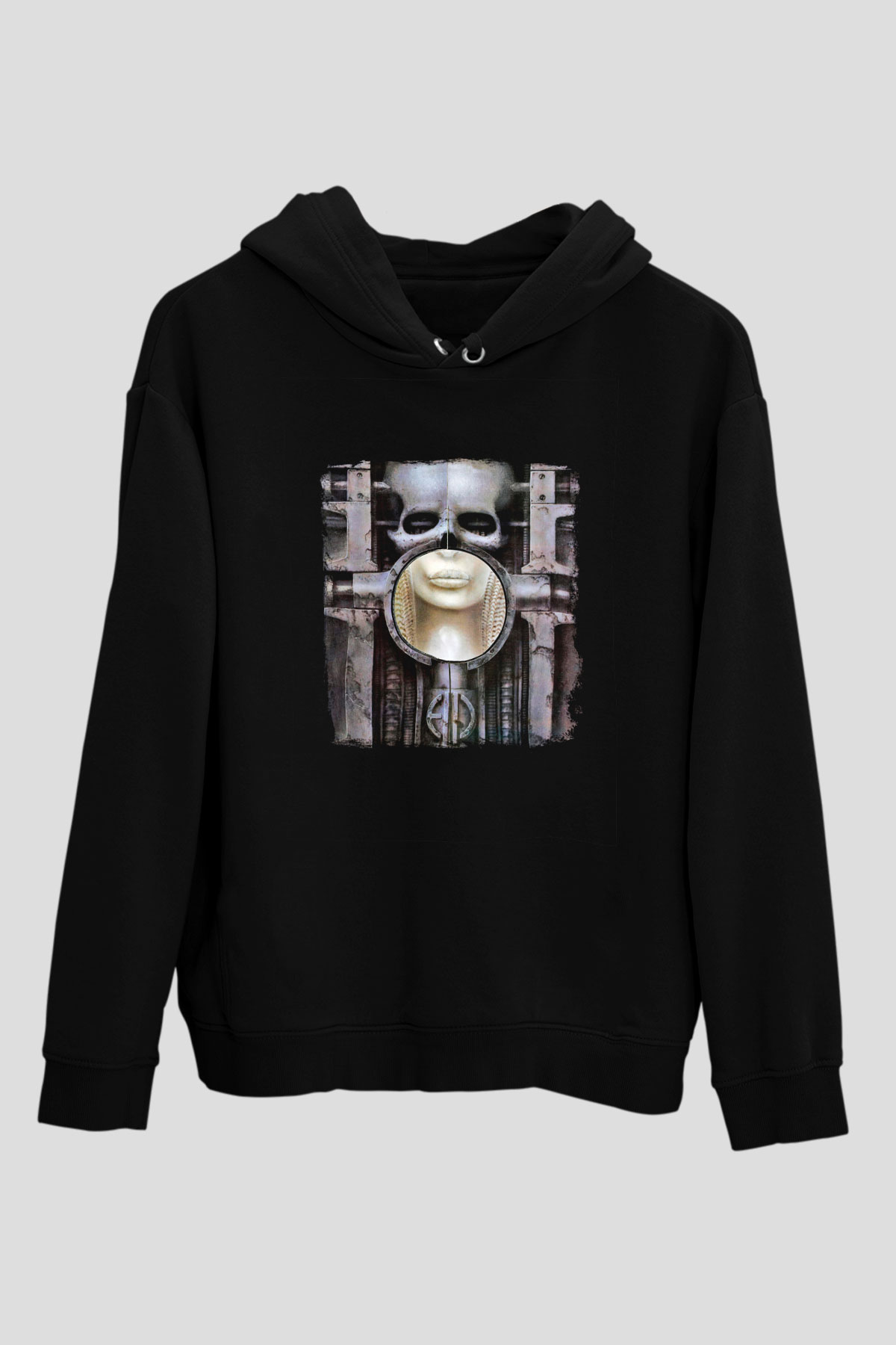 Emerson,Lake and Palmer Baskılı Unisex Siyah Hoodie