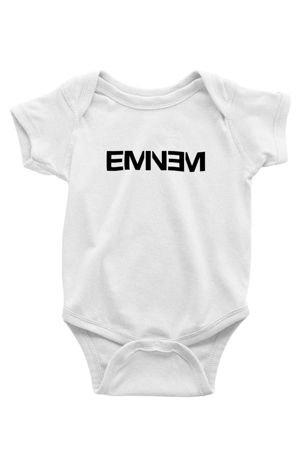 Eminem Baskılı Beyaz Unisex Bebek Body - Zıbın