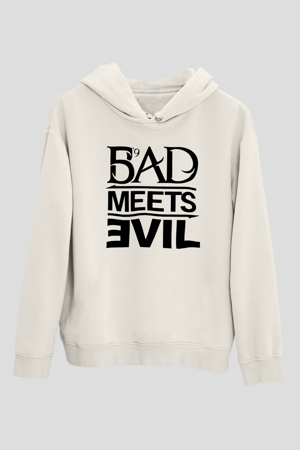 Eminem Beyaz Unisex Kapşonlu Sweatshirt