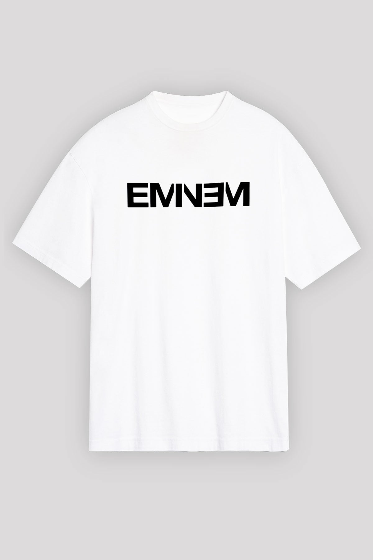 Eminem Beyaz Unisex Oversize Tişört T-Shirt