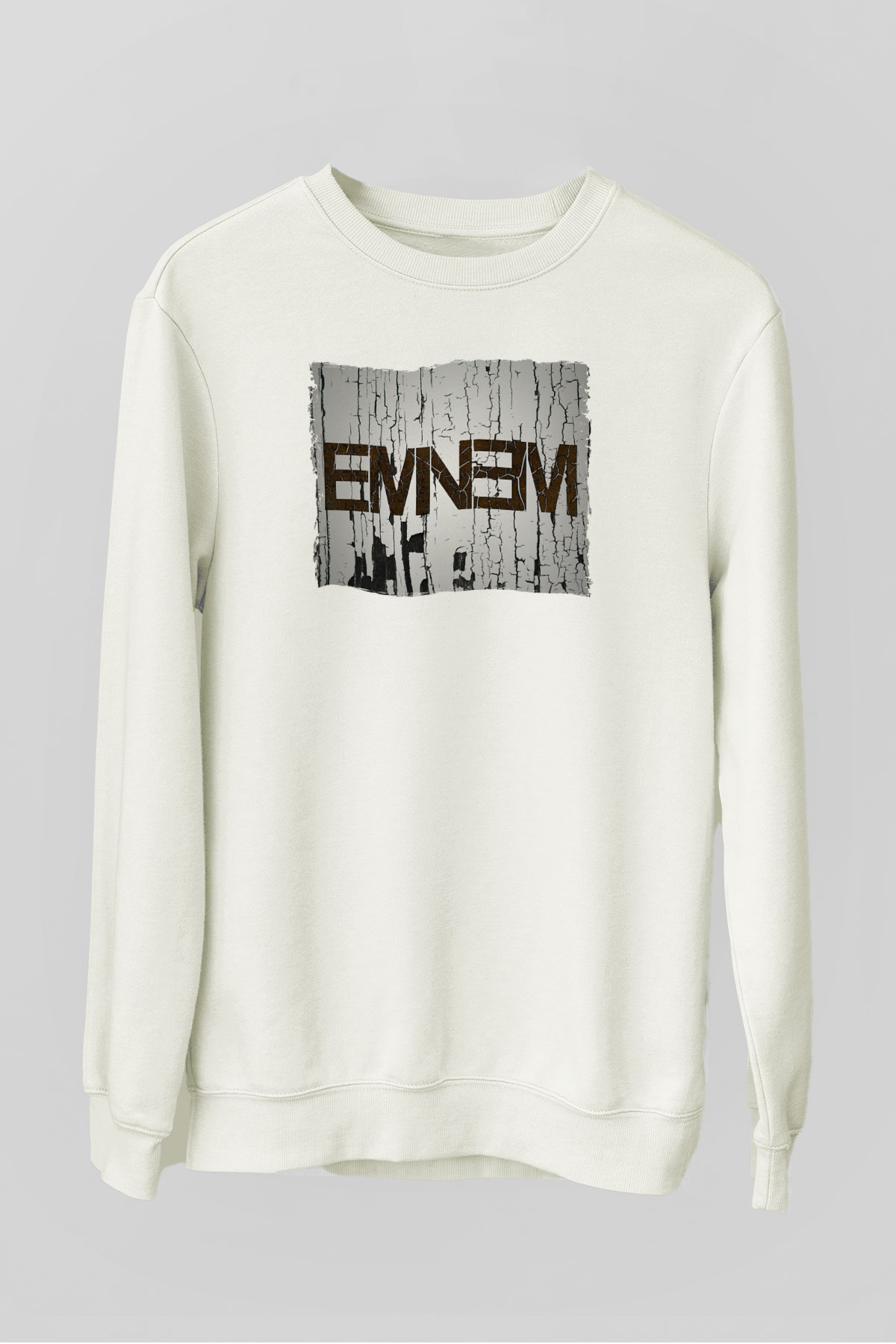 Eminem Beyaz Unisex Sweatshirt