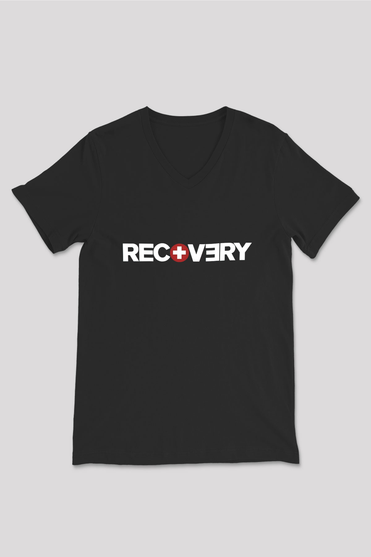 Eminem Siyah Unisex V Yaka Tişört T-Shirt