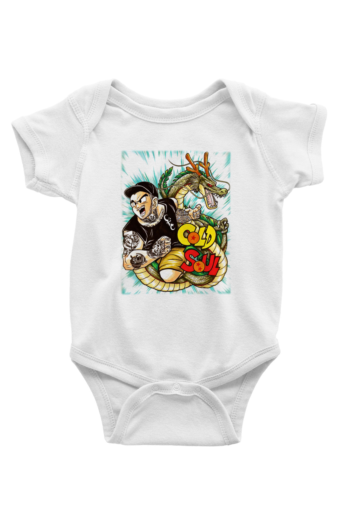 Emmure Baskılı Beyaz Unisex Bebek Body - Zıbın
