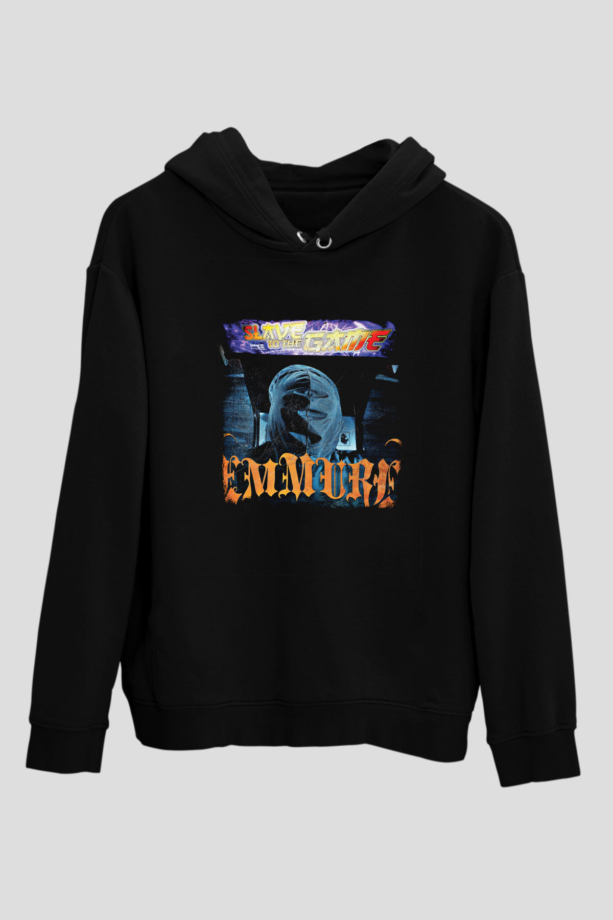 Emmure Baskılı Unisex Siyah Hoodie