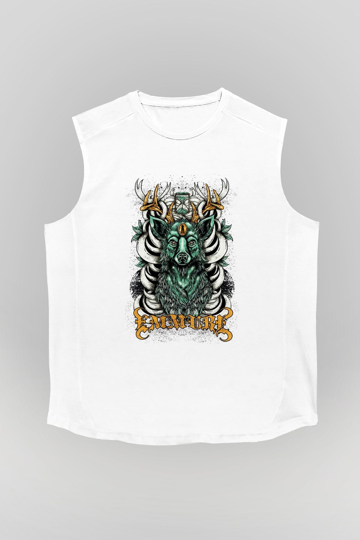 Emmure Beyaz Unisex Kolsuz Tişört
