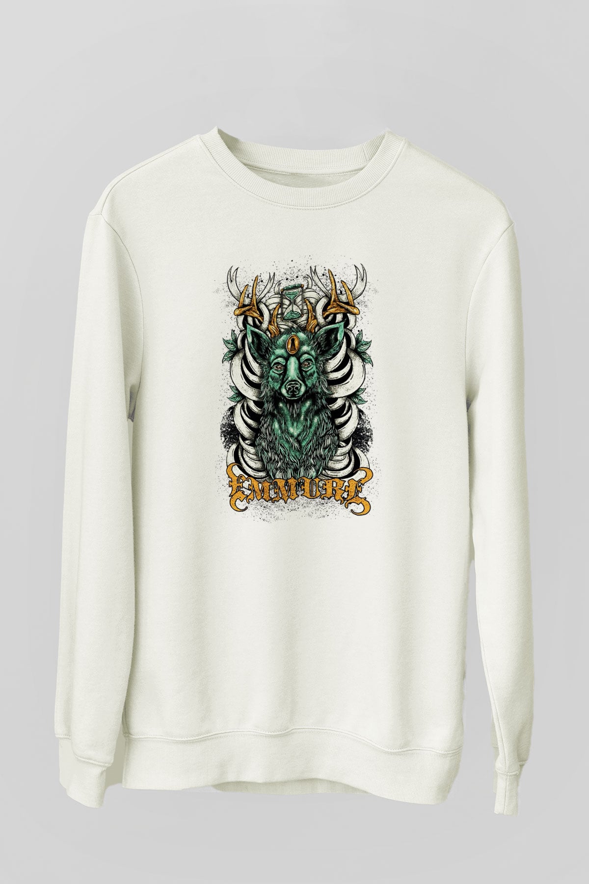 Emmure Beyaz Unisex Sweatshirt