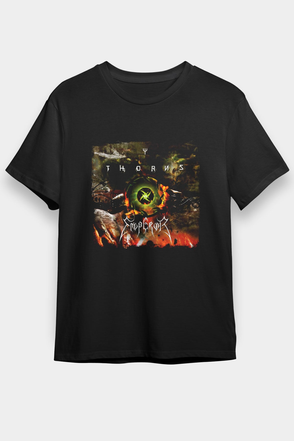 Emperor Baskılı Unisex Siyah Tişört