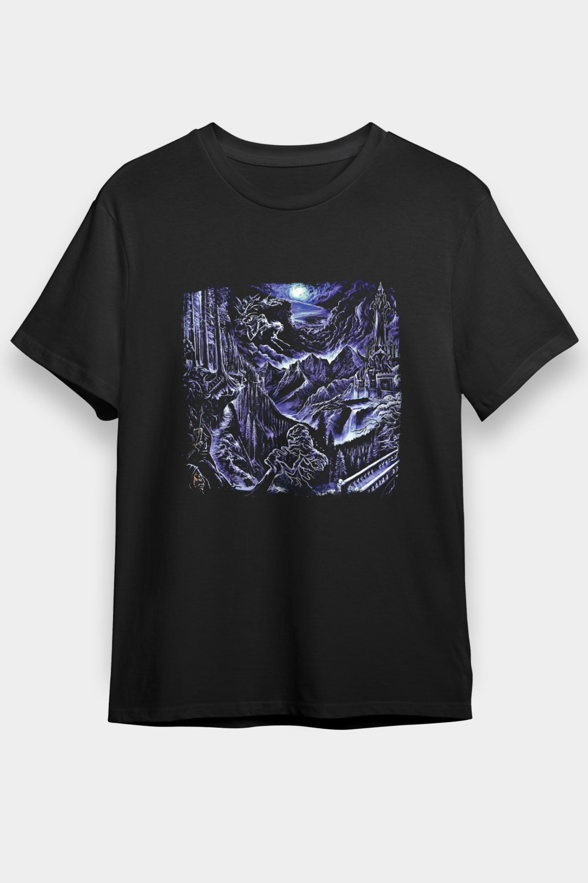 Emperor Baskılı Unisex Siyah Tişört