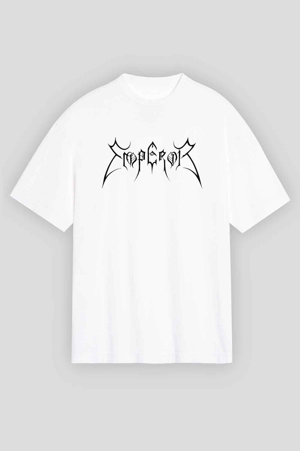 Emperor Beyaz Unisex Oversize Tişört T-Shirt