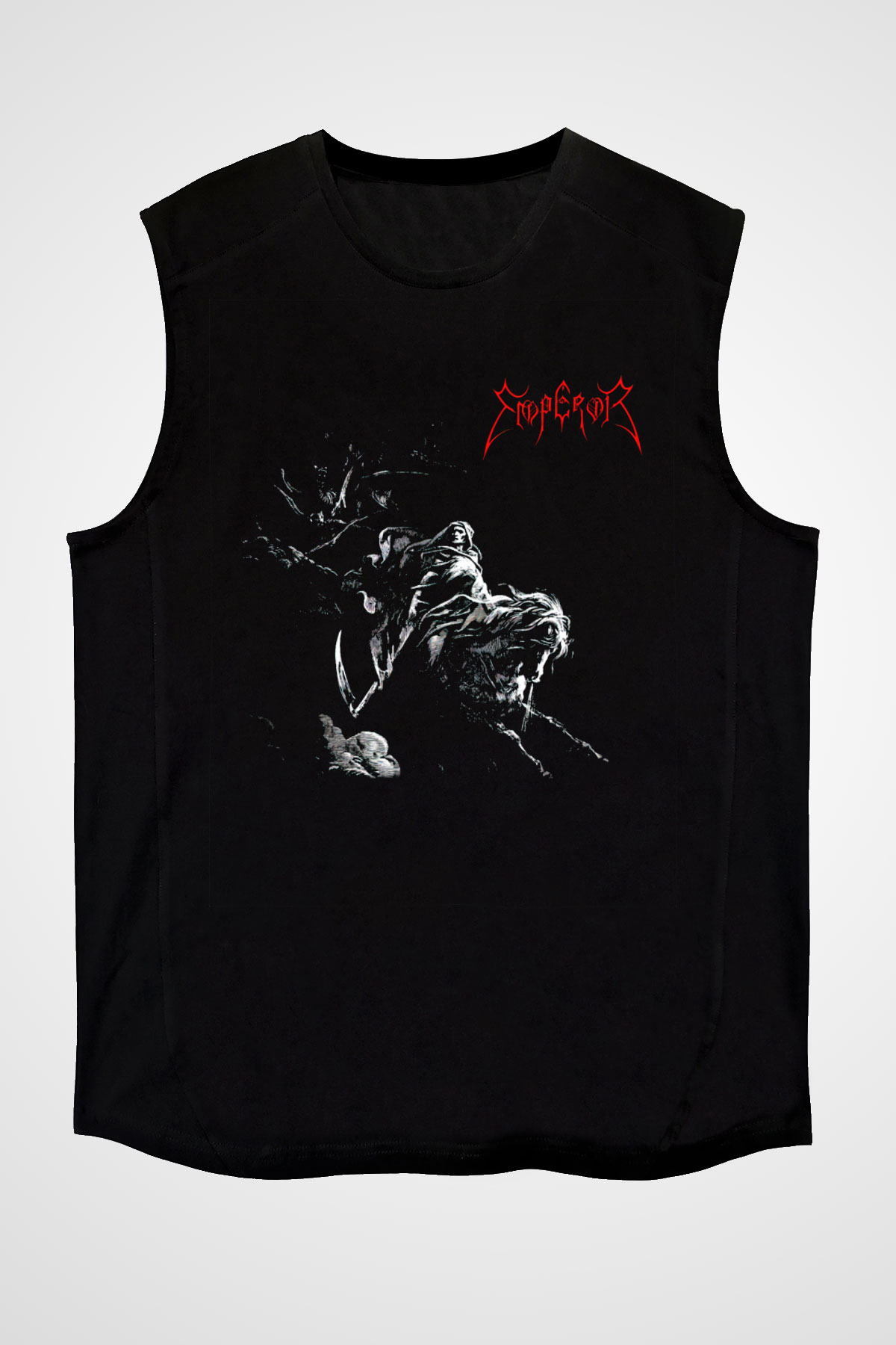 Emperor Siyah Unisex Kolsuz Tişört
