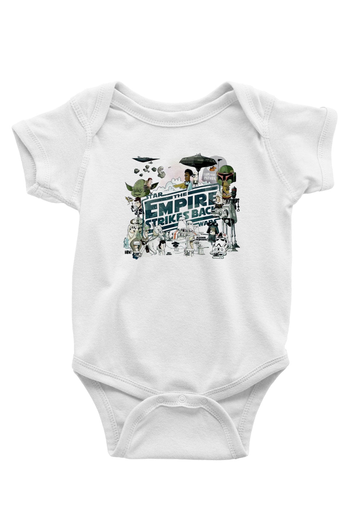 Empire Strikes Back Beyaz Bebek Body - Zıbın