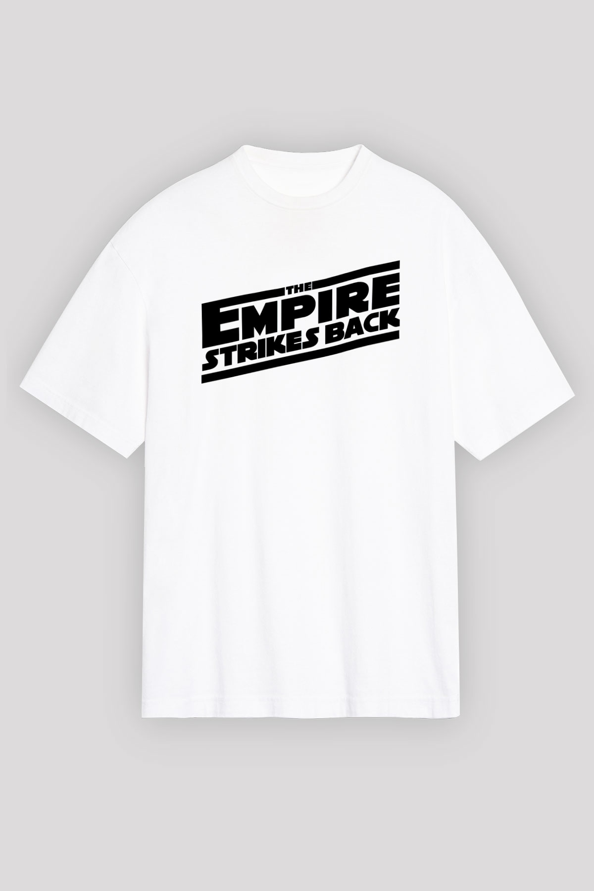 Empire Strikes Back Beyaz Unisex Oversize Tişört