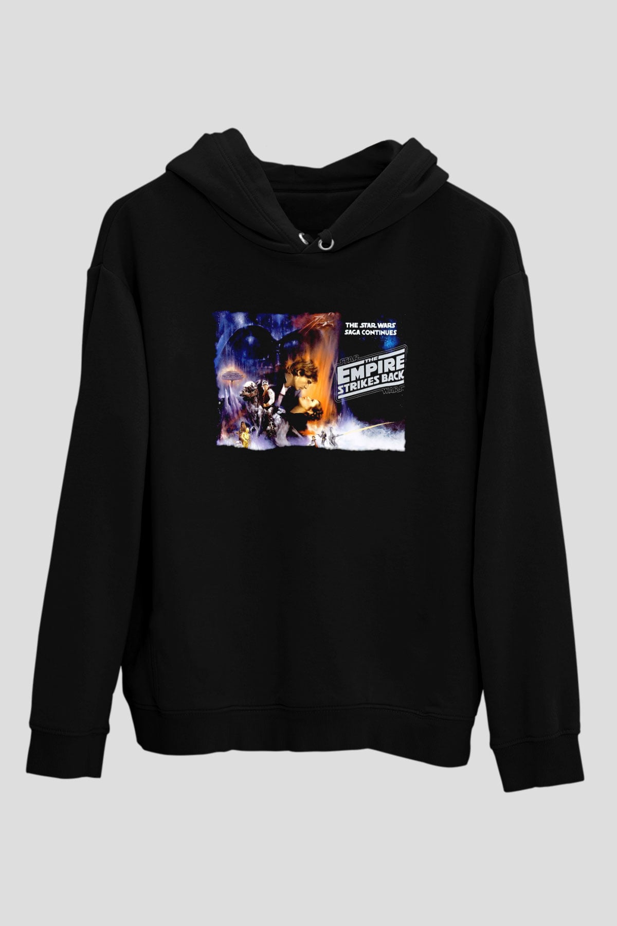 Empire Strikes Back Siyah Unisex Hoodie
