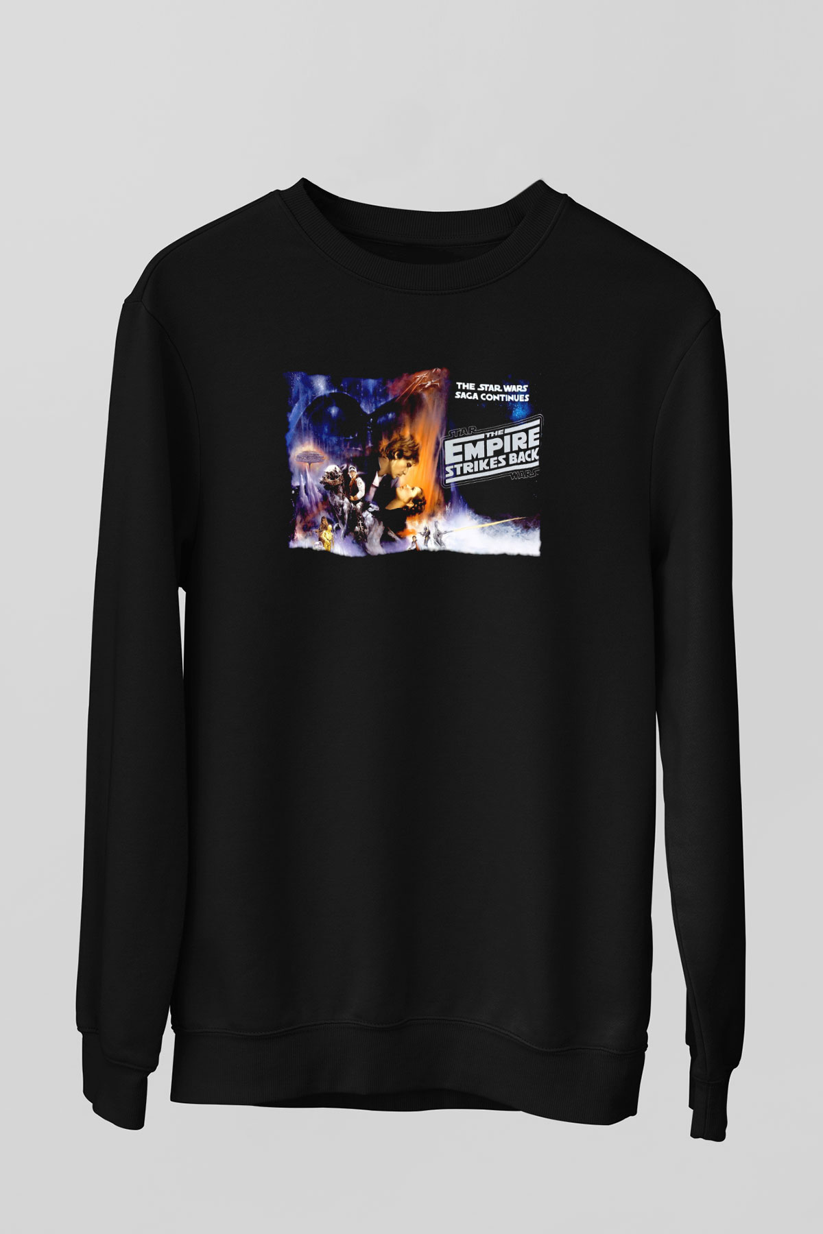 Empire Strikes Back Siyah Unisex  Sweatshirt