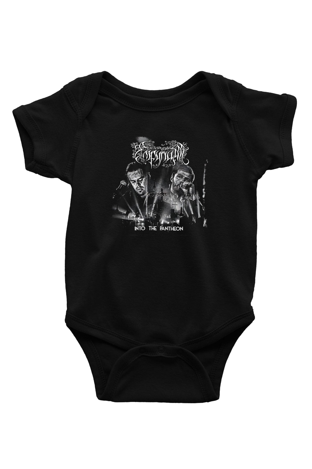 Empyrium Baskılı Unisex Siyah Bebek Body - Zıbın