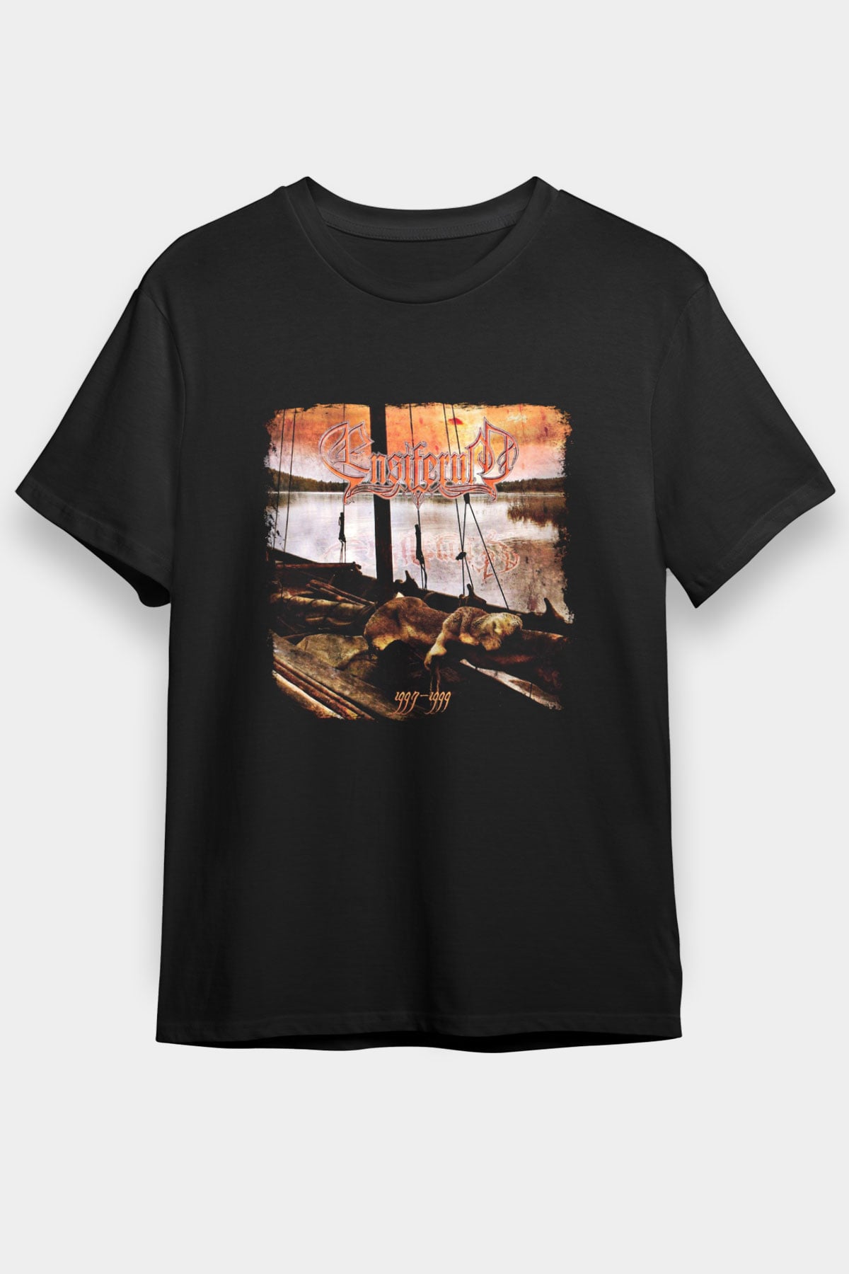 Ensiferum Baskılı Unisex Siyah Tişört