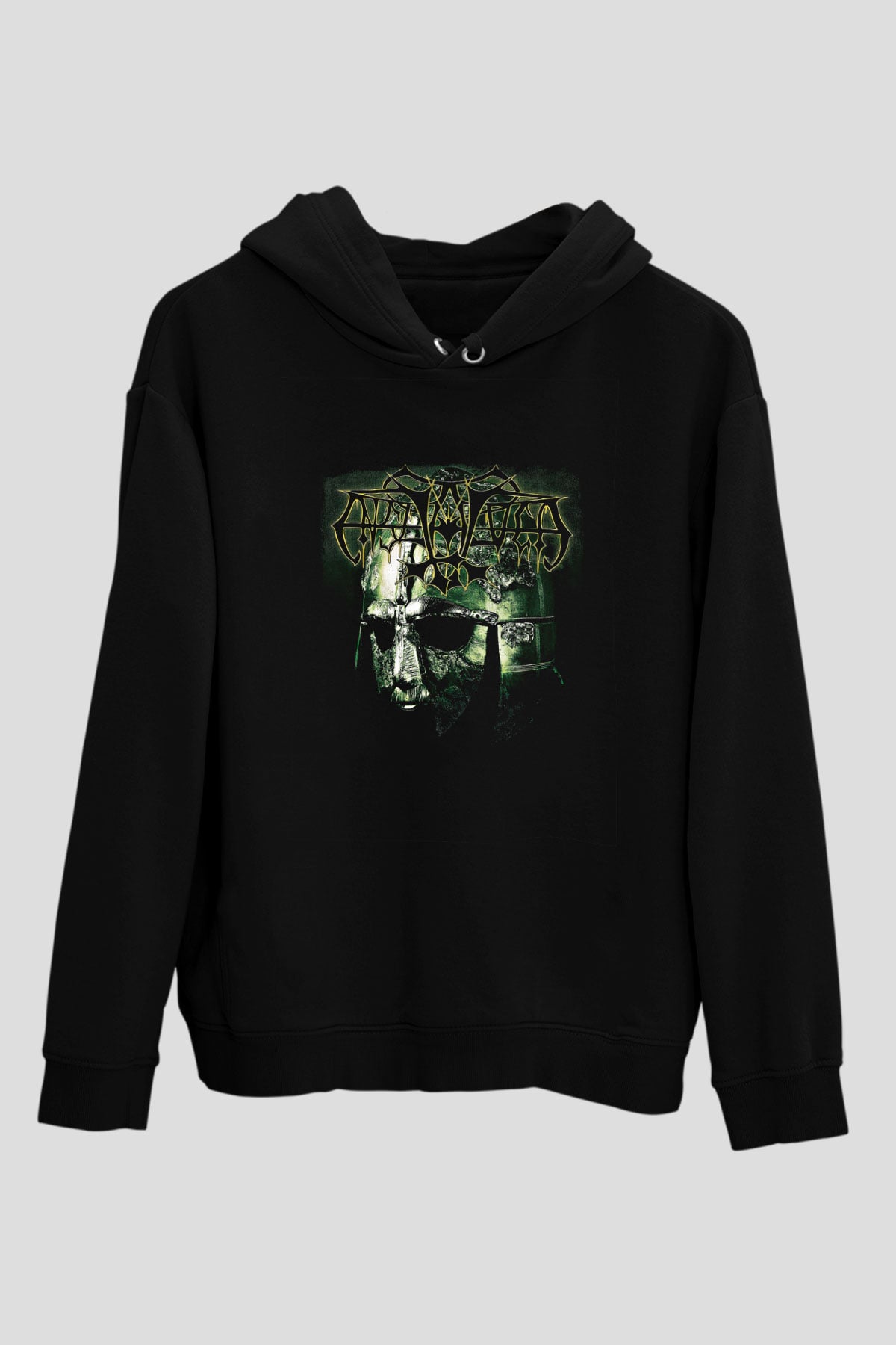 Enslaved Baskılı Unisex Siyah Hoodie