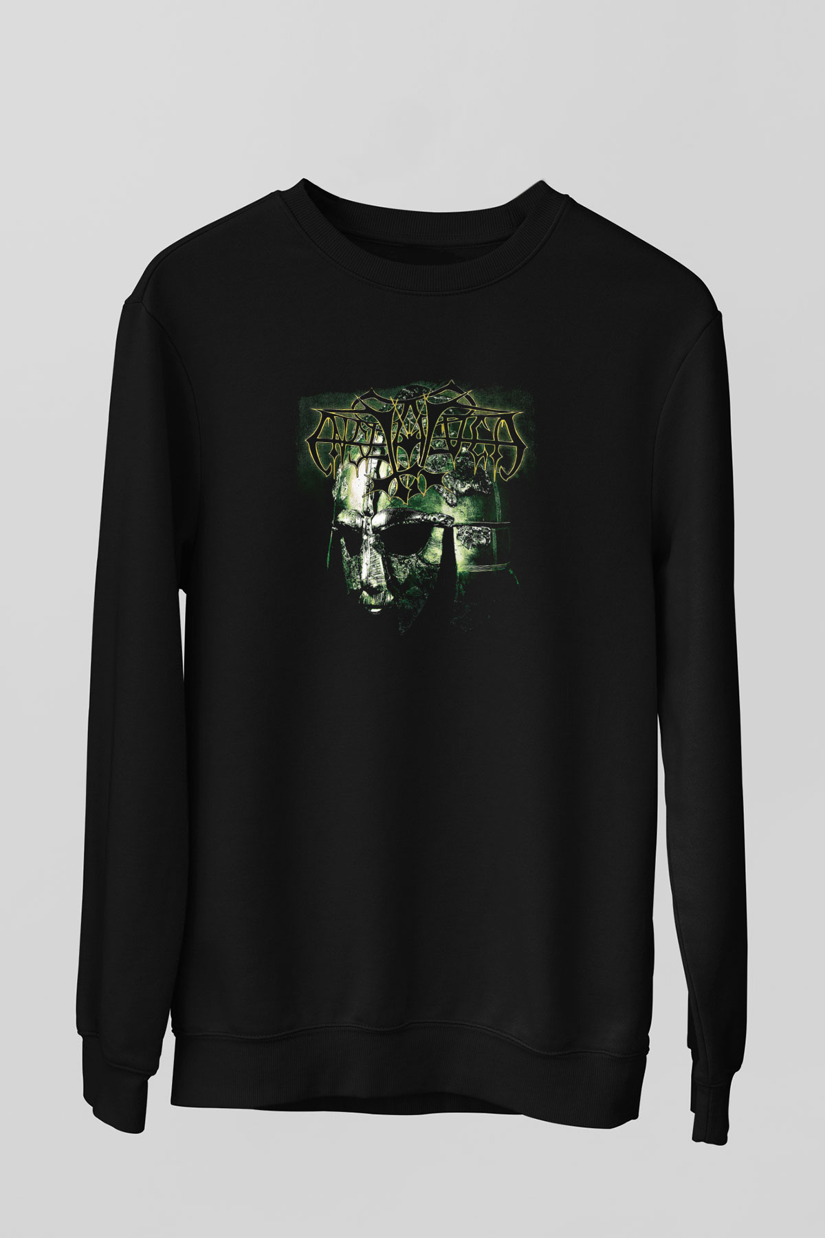 Enslaved Baskılı Unisex Siyah Sweatshirt