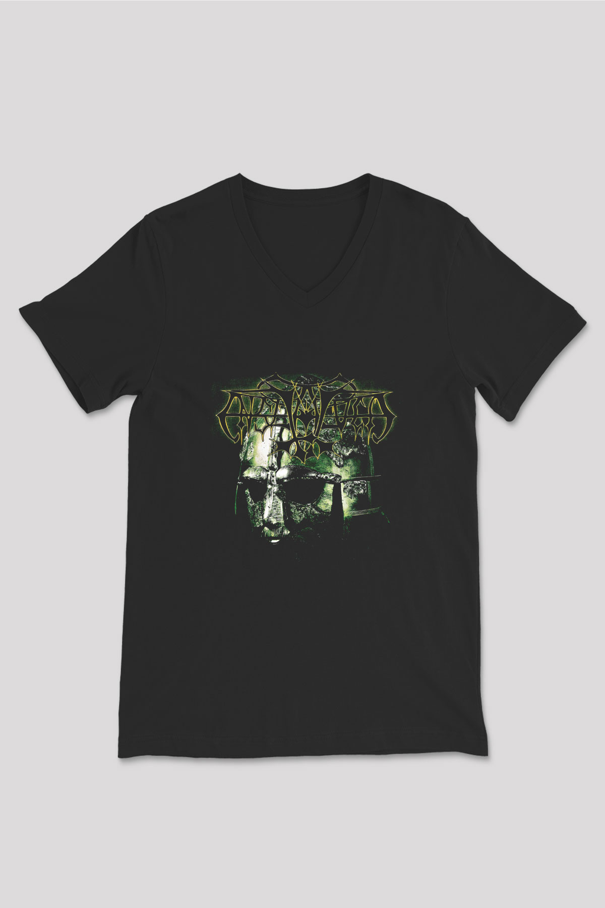 Enslaved Baskılı Unisex Siyah V Yaka Tişört