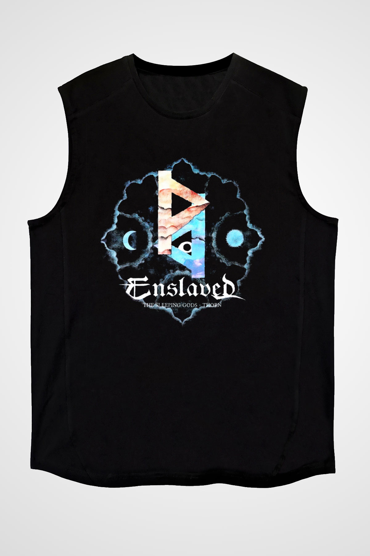 Enslaved Siyah Unisex Kolsuz Tişört