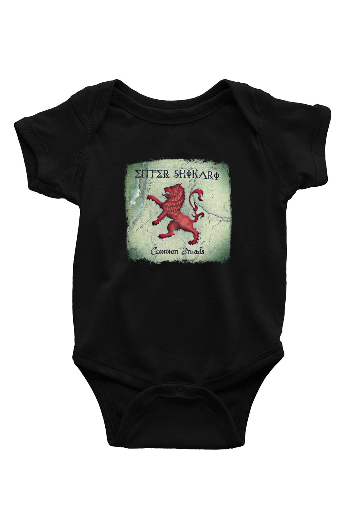 Enter Shikari Baskılı Unisex Siyah Bebek Body - Zıbın