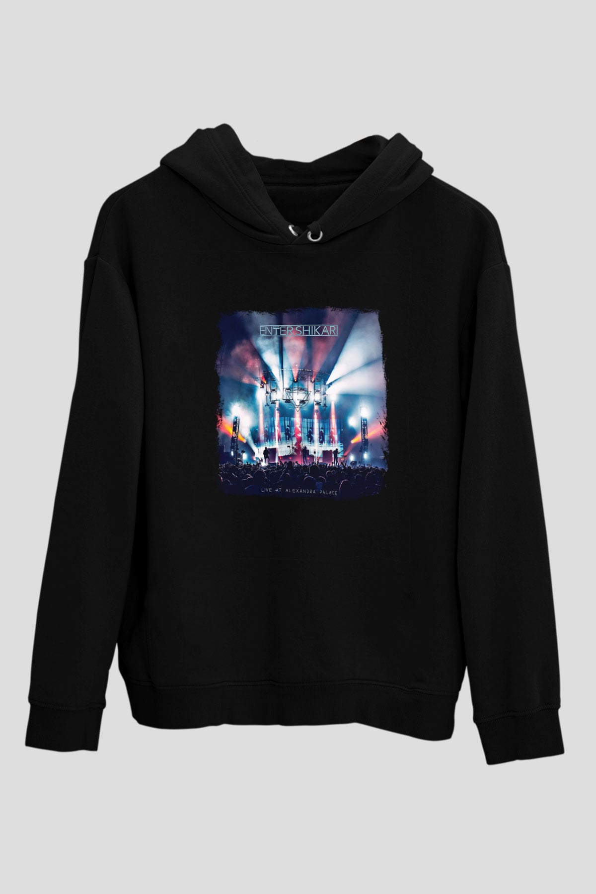 Enter Shikari Baskılı Unisex Siyah Hoodie