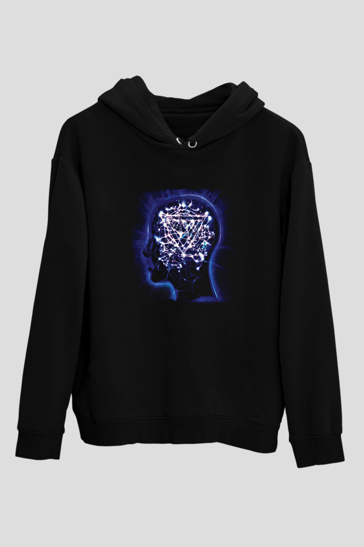 Enter Shikari Baskılı Unisex Siyah Hoodie