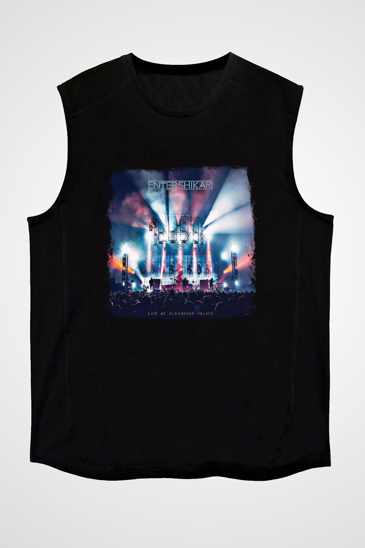 Enter Shikari Baskılı Unisex Siyah Kolsuz Tişört
