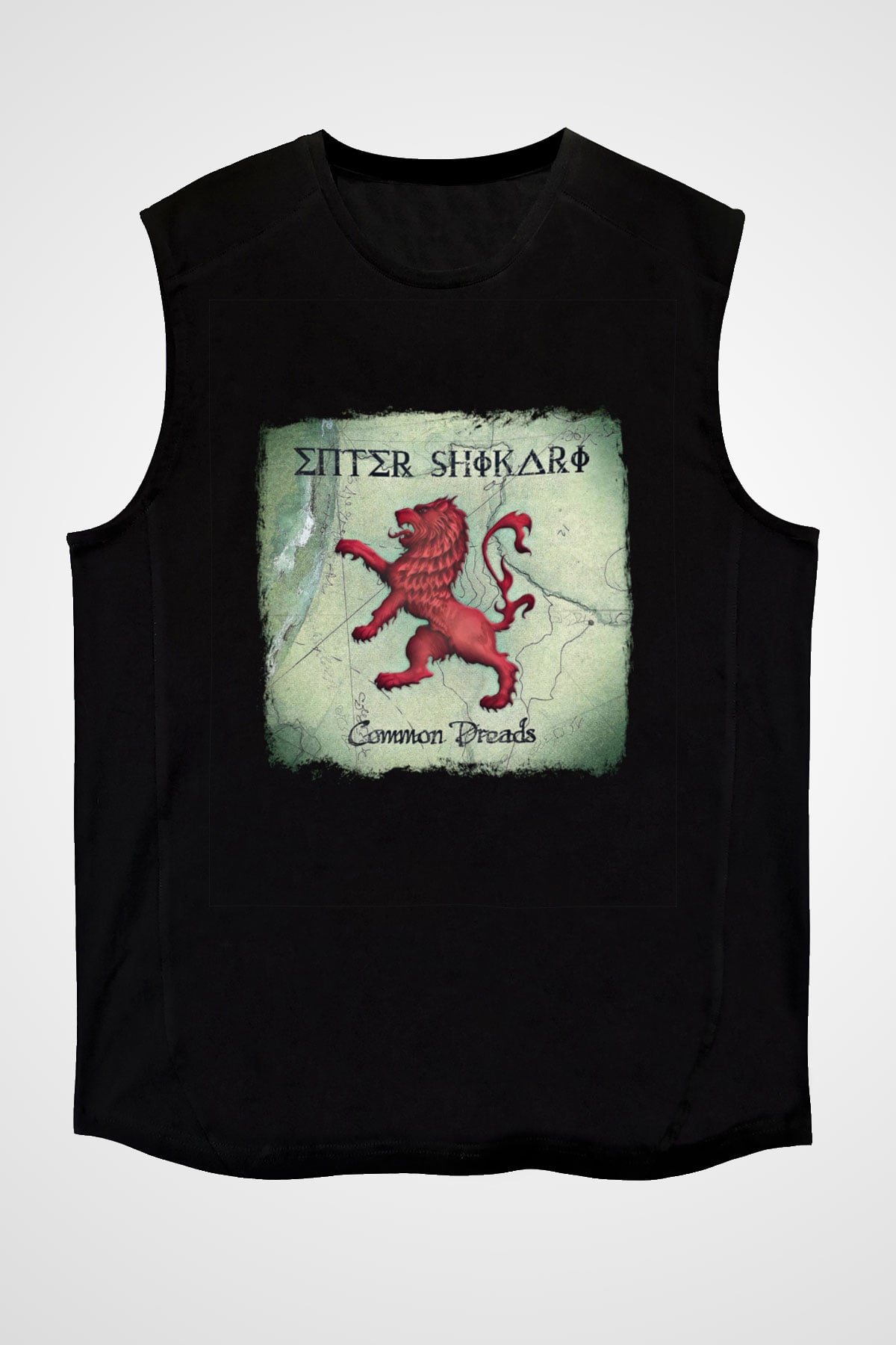 Enter Shikari Baskılı Unisex Siyah Kolsuz Tişört