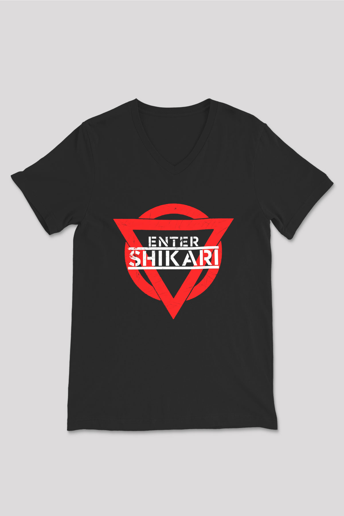 Enter Shikari Siyah Unisex V Yaka Tişört T-Shirt