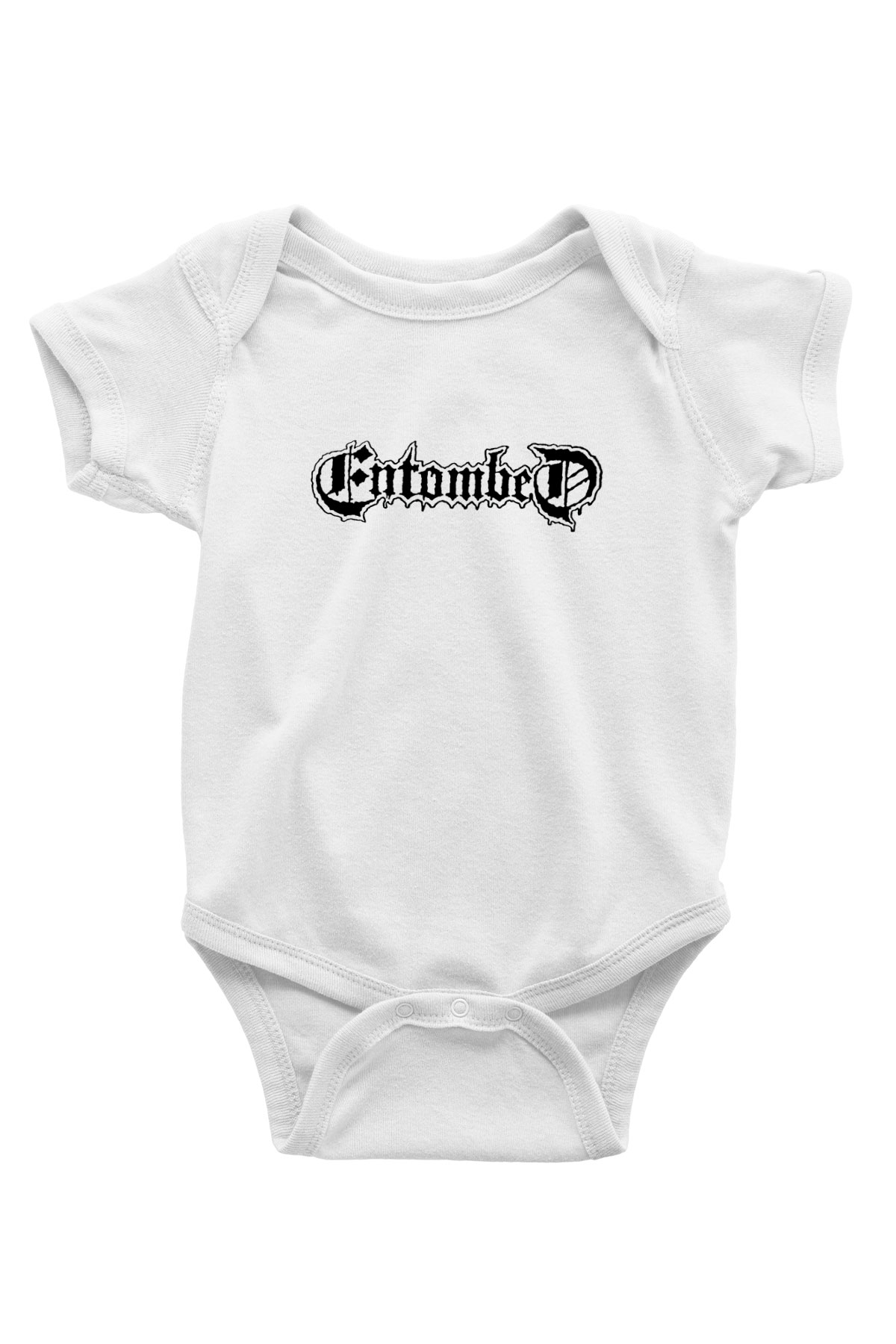 Entombed Baskılı Beyaz Unisex Bebek Body - Zıbın