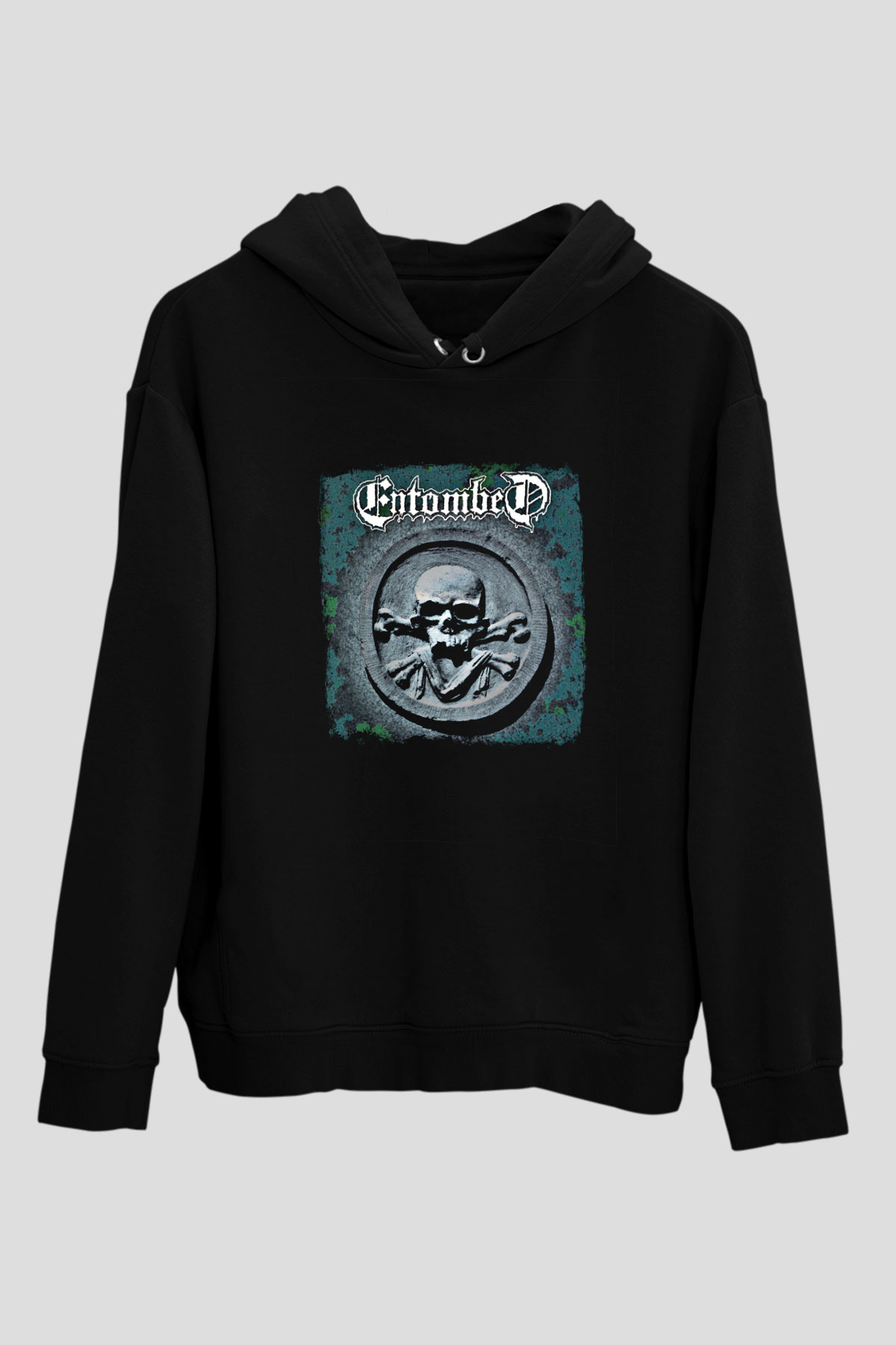 Entombed Baskılı Unisex Siyah Hoodie